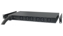 APC Rack PDU, Basic, 1U, 32A, 400V, (6x) C19, IEC 309 32A 3Fase stekker