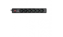 Eaton PS6D Overspanningsbeveiliging Zwart, Wit 6 AC-uitgang(en) 220 - 250 V 1 m