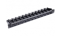 R&M Cat 5e/6 UTP PC Patchpaneel 24XRJ45 1HE excl. conn.Zwart