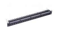 R&M 19” 1U PC Patch Panel 24xRJ45/u, Cat 6A, black, empty