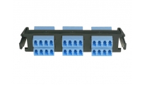 Siemon RIC Adapterplaat LC (24 vezels), Blauw/Zwart
